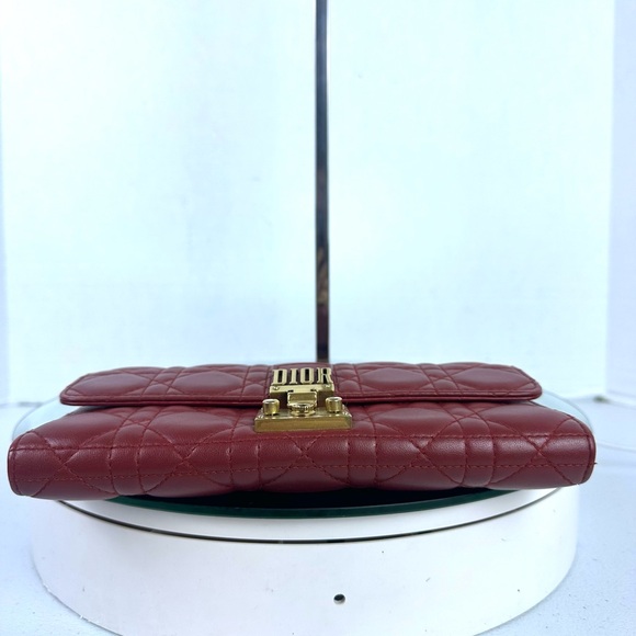 DIOR CANNAGE LAMBSKIN LEATHER FLAP BAG ON CHAIN WOC, YSL CLUTCH, CHANEL WALLET - Picture 9 of 16